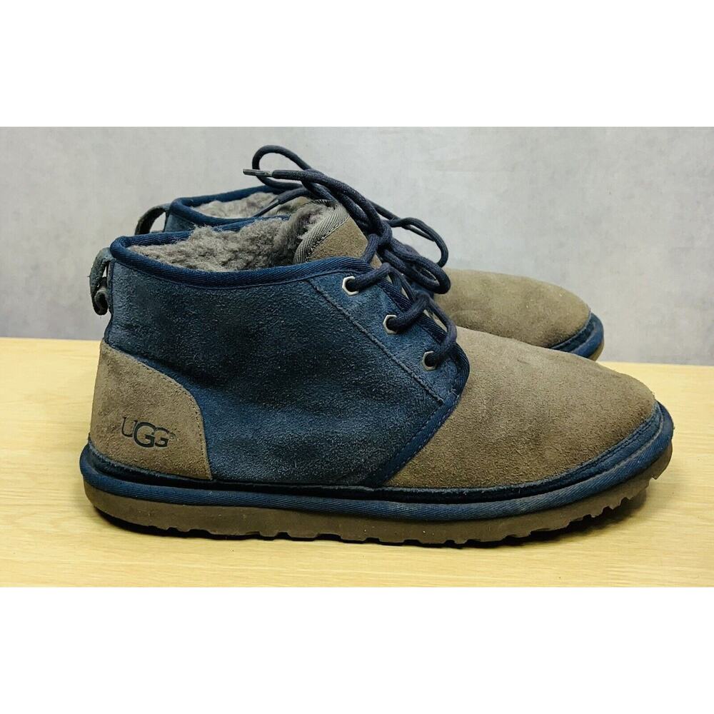 UGG Mens Neumel Boot Gray/Blue Suede Size 11 Authentic Original 3236